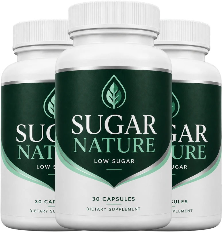Sugar Nature — natural blood sugar support capsules, 3 bottle bundle